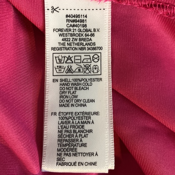 Forever 21 Exclusive pink high low top with back cut outs - Picture 6 of 6